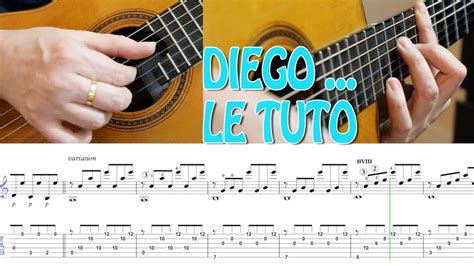 TUTO - DIEGO LIBRE DANS SA TÊTE - GUITAR FINGERSTYLE - YouTube