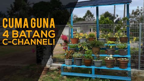 Tutorial Cara buat rak bunga dengan besi c channel , how to - balustradellc