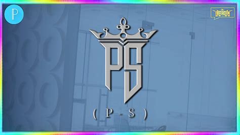 Tutorial Cara Membuat Logo Monogram Inisial P-S di Aplikasi - muktibox.com