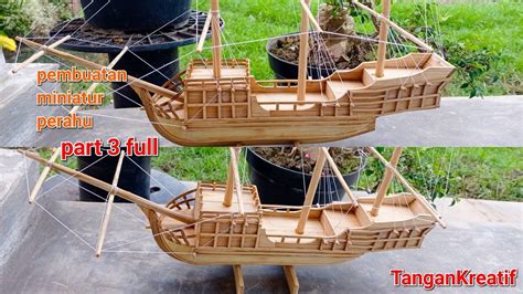 Tutorial Cara Membuat Miniature Perahu Sederhana - Lem Kayu - balustradellc