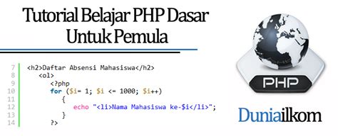 Tutorial Dasar PHP untuk Pemula - Petani Kode - panachespalon.com