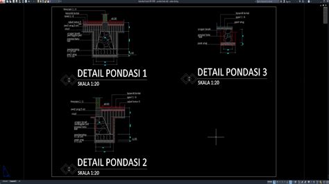 Tutorial Detail Pondasi Batu Kali AutoCAD - muktibox.com
