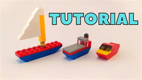 TUTORIAL How to build a LEGO boat! YouTube