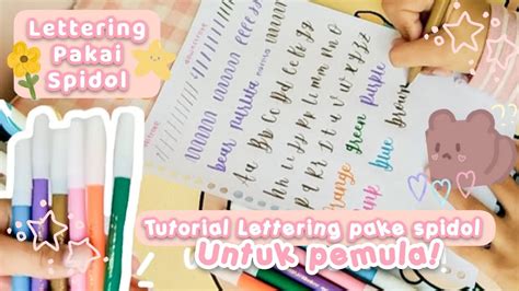 Tutorial Lettering Pakai Spidol #1||Indonesia - muktibox.com