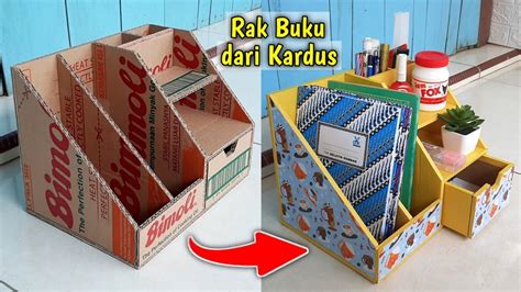 TUTORIAL MEMBUAT RAK BUKU DARI KARDUS - balustradellc