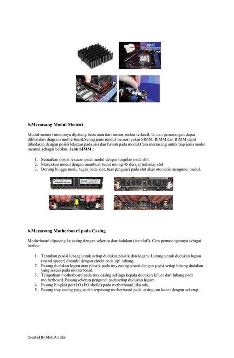 Tutorial Merakit Komputer - Nusa Mandiri - balustradellc