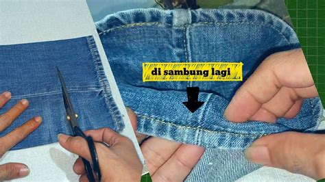 Tutorial Potong Sambung Celana Jeans Original - raincitystudios.com