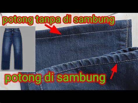 Tutorial Potong Sambung Celana Jeans - raincitystudios.com