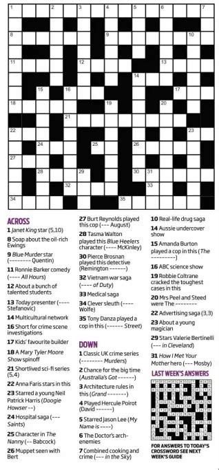 TV CROSSWORDS - PressReader