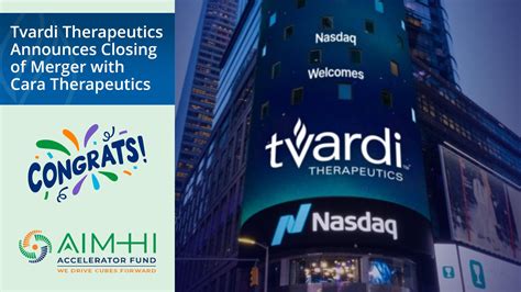 Tvardi Therapeutics Announces Closing of Merger with Cara … - balustradellc