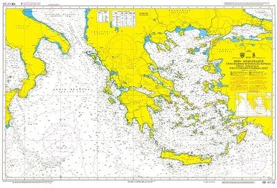 TWENTY EIGHT NAUTICAL CHARTS OF THE GREEK ISLANDS …