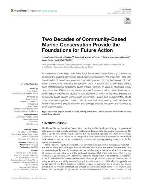 Two Decades of Community-Based Marine … - raincitystudios.com