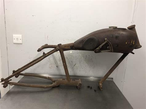 Two Vintage Motorcycle Frames - Triumph - muktibox.com