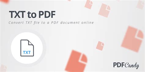 TXT to PDF – Convert Text to PDF Online PDF Candy.
