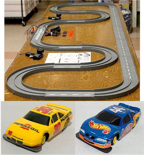 TYCO TCR Slotless Slot Car Total Control RACE SET - High Banked ...