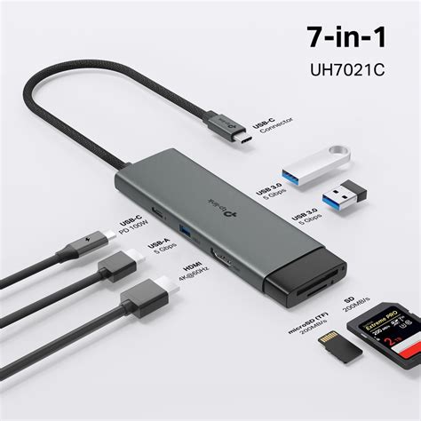 TYPE-C 7 IN 1 USB HUB – jakcomputer - balustradellc