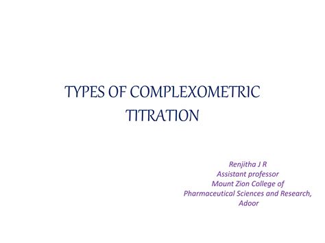 Types of complexometric titration | PPTX - SlideShare - wintechmobiles.com
