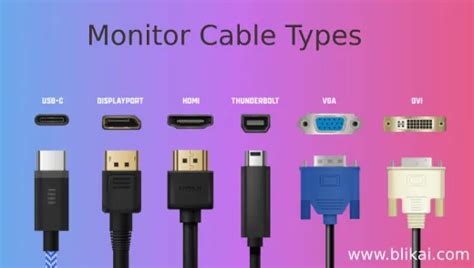 Types of Monitor Cables: A Complete Guide - balustradellc