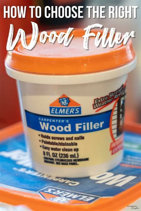Types of Wood Filler and When to Use Them - The Handyman's Daughter - balustradellc