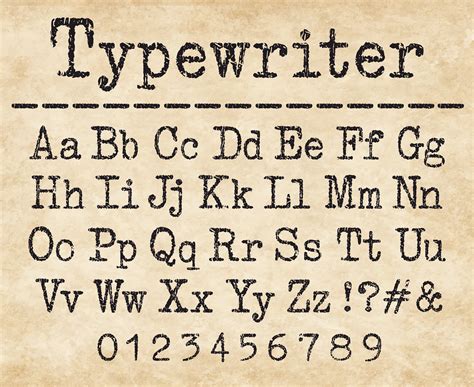 Typewriter fonts - muktibox.com