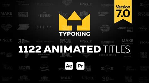 Typoking Animated Titles & Backgrounds | PIXFLOW - muktibox.com
