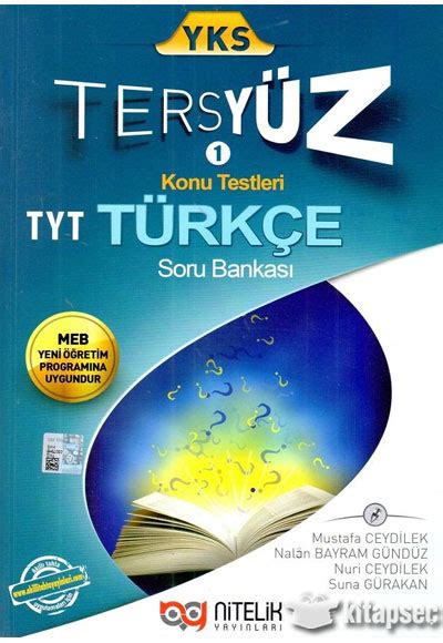 TYT Türkçe Tersyüz Tekrar Testleri Nitelik Yayınları.
