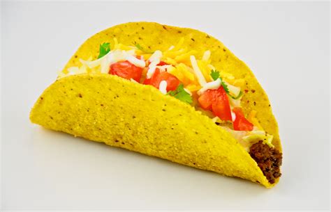 Ta co. At participating U.S. Taco Bell® locations. Contact restaurant for prices, hours & participation, which vary. Tax extra. 2,000 calories a day used for general nutrition advice, but calorie needs vary. Additional nutrition information available upon request. 