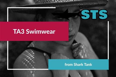Ta3 swimwear. Jan 24, 2024 · Overview of TA3 Swimsuits Founded in 2013 following a widely publicized Kickstarter launch, TA3 offers a focused selection of sculpting one piece suits made right here in America. The brand shot to national fame after a 2015 appearance on Shark Tank ahead of their debut ready-to-wear collection. 