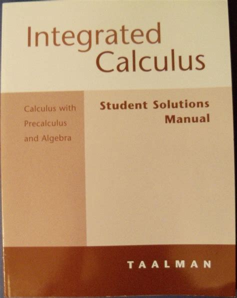 Taalman calculus even number solutions manual. - Opinion de bergevin sur l'organisation du re gime hypothe caire.
