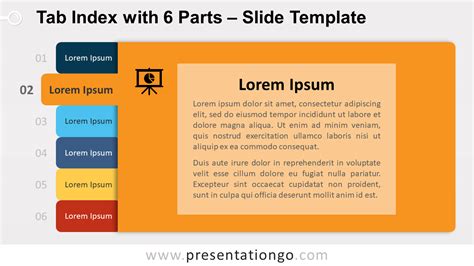 Tab Index for PowerPoint and Google Slides PresentationGO