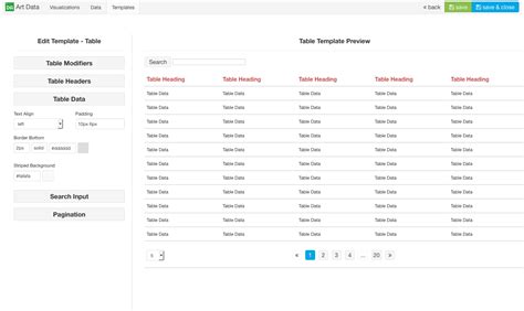 Table Css Template pulp