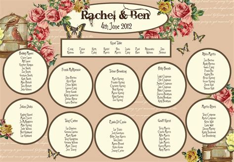 Table Plan Templates