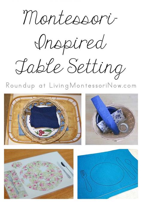 Table Setting in Montessori Toddler Classroom Tablecloths and