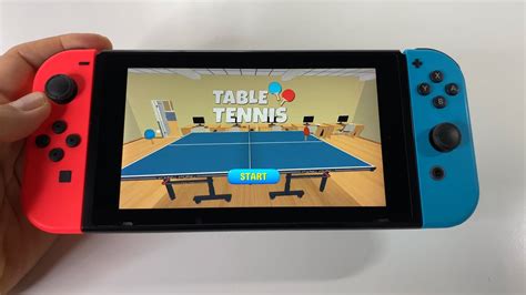 Table Tennis Nintendo Switch handheld gameplay - YouTube