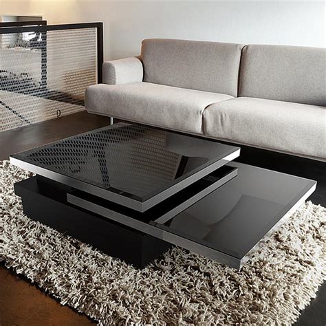 Table basse noire design