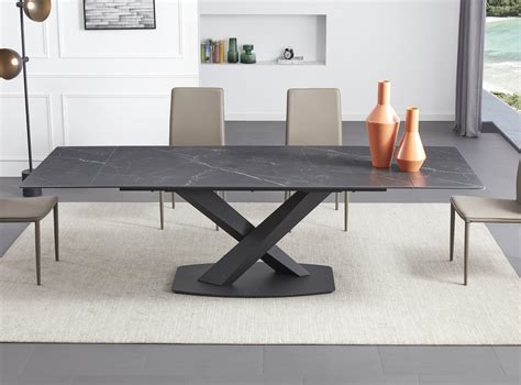 Table noir extensible