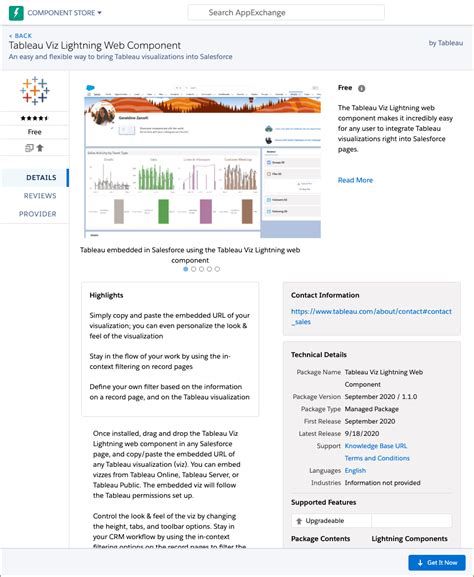 Tableau Viz Lightning Web Component