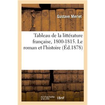 Tableau de la littérature française, 1800 1815. - Student solutions manual mathematical ideas 12th edition.