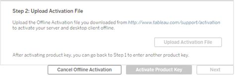 Tableau server offline activation.  From the command line: For instructi...