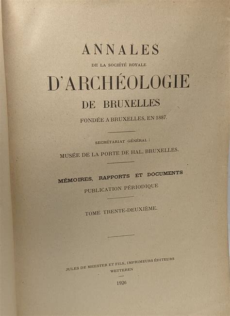 Tables des publications de la société d'archéologie de bruxelles (annales, annuaires) 1887 1911. - Deutz td 2011 l0 4i manual.