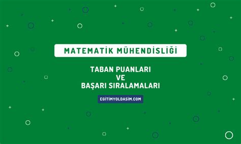 Tabloda üniversite isimlerini, bölüm türünü, taban - tavan puanlarını, kontenjan sayısını ve başarı sıralamalarını bulabilirsiniz.