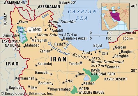 Tabriz Map - Iran