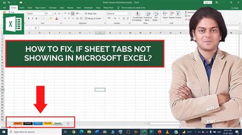 Tabs not showing in excel