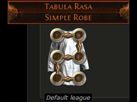Tabula rasa poe. Humility. Humility is a divination card. A set of nine can be exchanged for Tabula Rasa Tabula RasaSimple RobeQuality: +20%Movement Speed: -3%Item has no level requirement and Energy Shield (Hidden)Item has 6 White Sockets and is fully linked (Hidden) . 