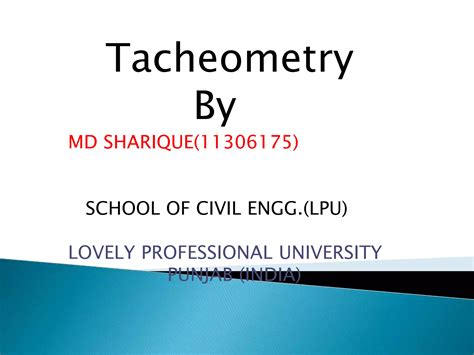 Tacheometry ppt - SlideShare