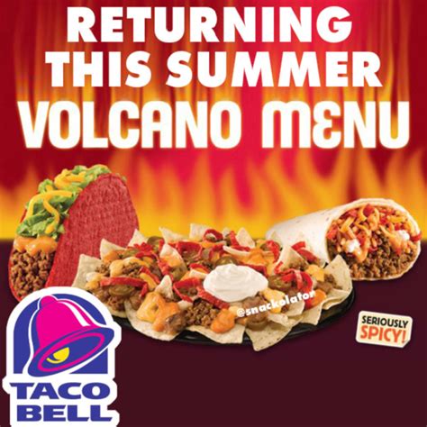 Taco Bell bringing back the fan-favorite Volcano Menu in June