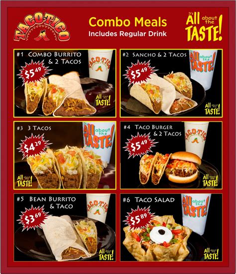 Taco Tico Menu With Prices