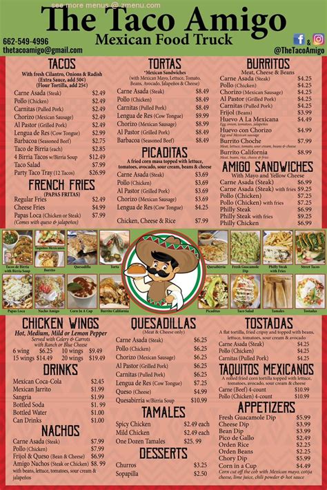 Taco amigo. Jan 20, 2015 · Review. Save. Share. 26 reviews #40 of 115 Restaurants in DeLand $ Mexican Vegetarian Friendly. 201 W New York Ave, DeLand, FL 32720-5417 +1 386-734-0735 Website Menu. Closed now : See all hours. Improve this listing. 