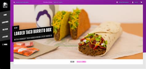 Taco bell com. Stop by your local Taco Bell and pick up burritos , quesadillas and more classic fast food menu items or order online and pick up with ease! American Vegetarian Association certified Vegetarian food items, are lacto-ovo, allowing consumption of dairy and eggs but not animal byproducts. We may use the same frying oil to prepare menu items that ... 