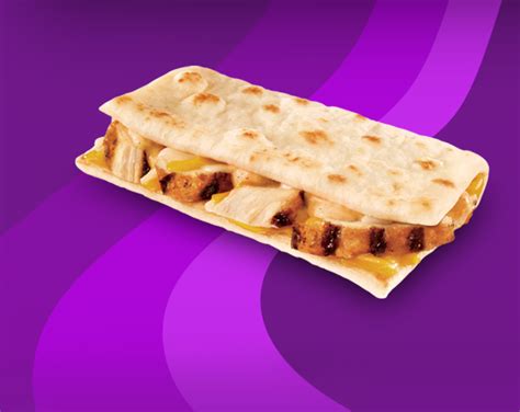 Taco bell flatbread. Available for $4.19 (plus tax) in a 16oz cup at 2222 Barranca Pkwy, Irvine, CA 92606 while supplies last. 0 comments. Start the Conversation. Taco Bell will soon sell a 3-Cheese Chicken Flatbread. 